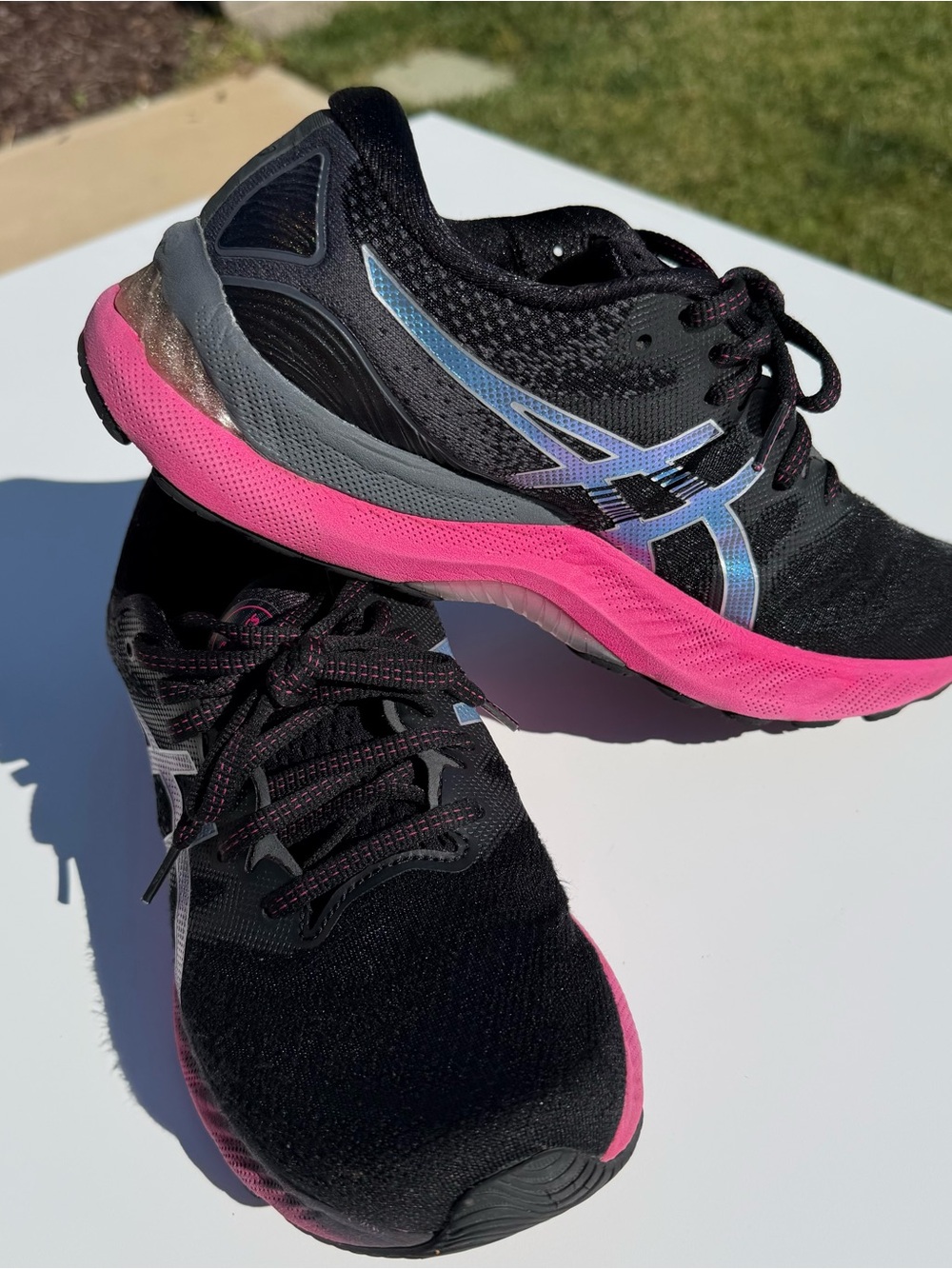 ASICS Women's Gel-Nimbus 23 Walking‎ Running Shoes - Size 9 - Black/Pink - Picture 7 of 13